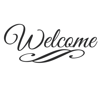 Welcome Wall Lettering Decal - view 3