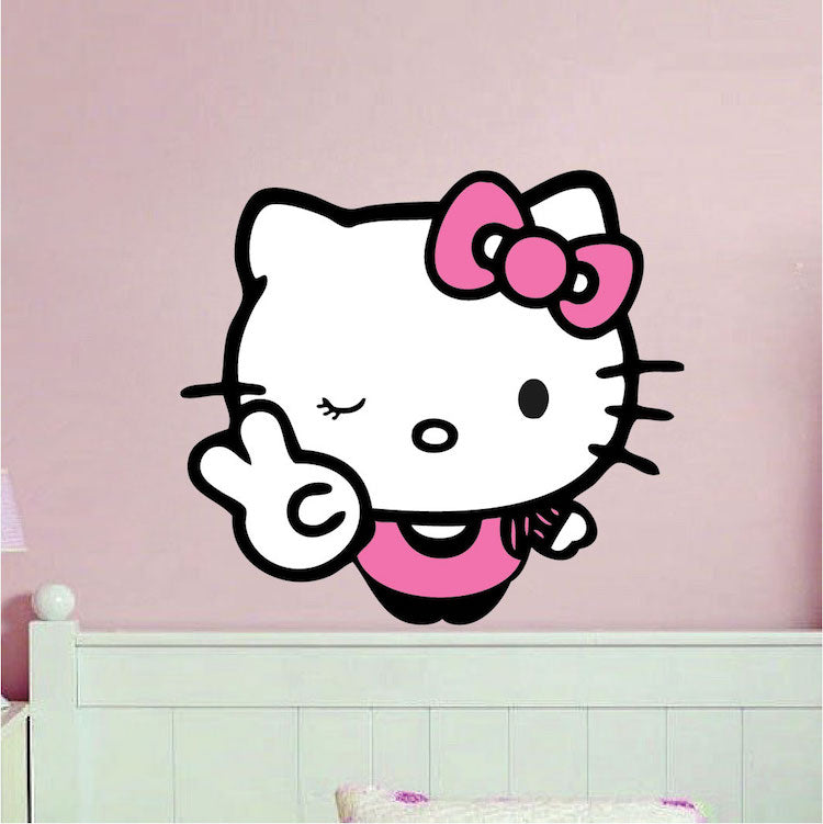Winking Cat Decal