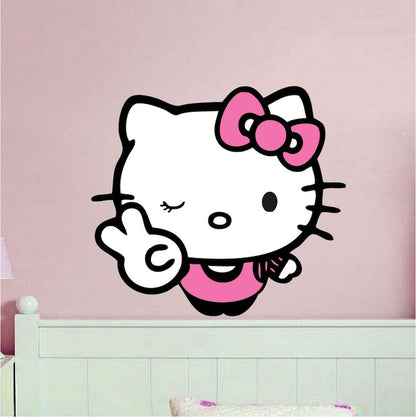 Winking Cat Decal