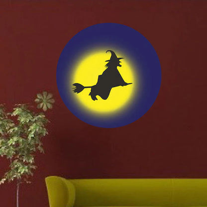 Witch Flying Halloween Decal – Spooky Wall Decor