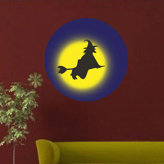 Witch Flying Halloween Decal – Spooky Wall Decor