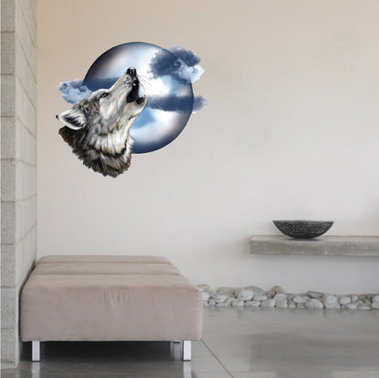 Howling Wolf Wall Decal