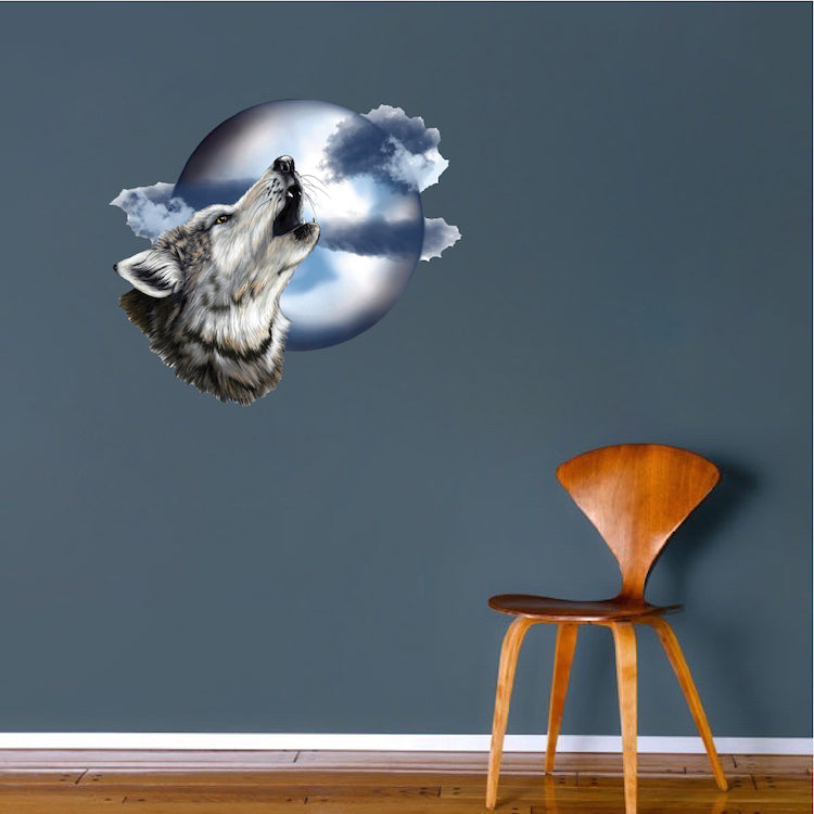 Howling Wolf Wall Decal