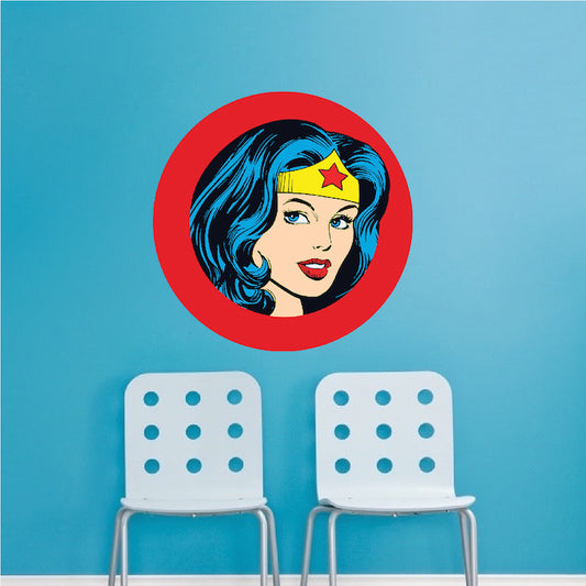 Female Superhero Decal