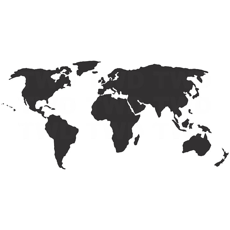 World Map Wall Decal - view 4