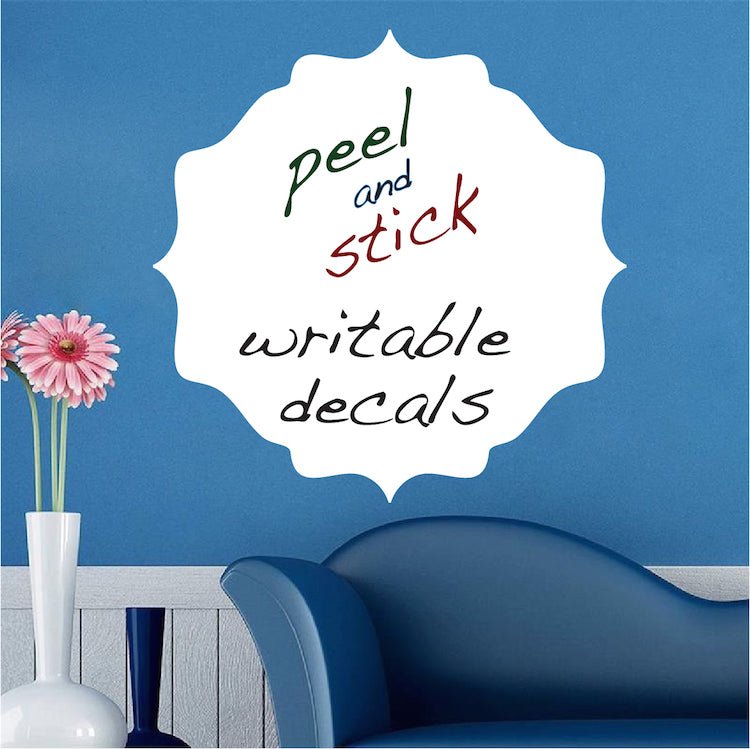 Dry Erase Plaque Decal