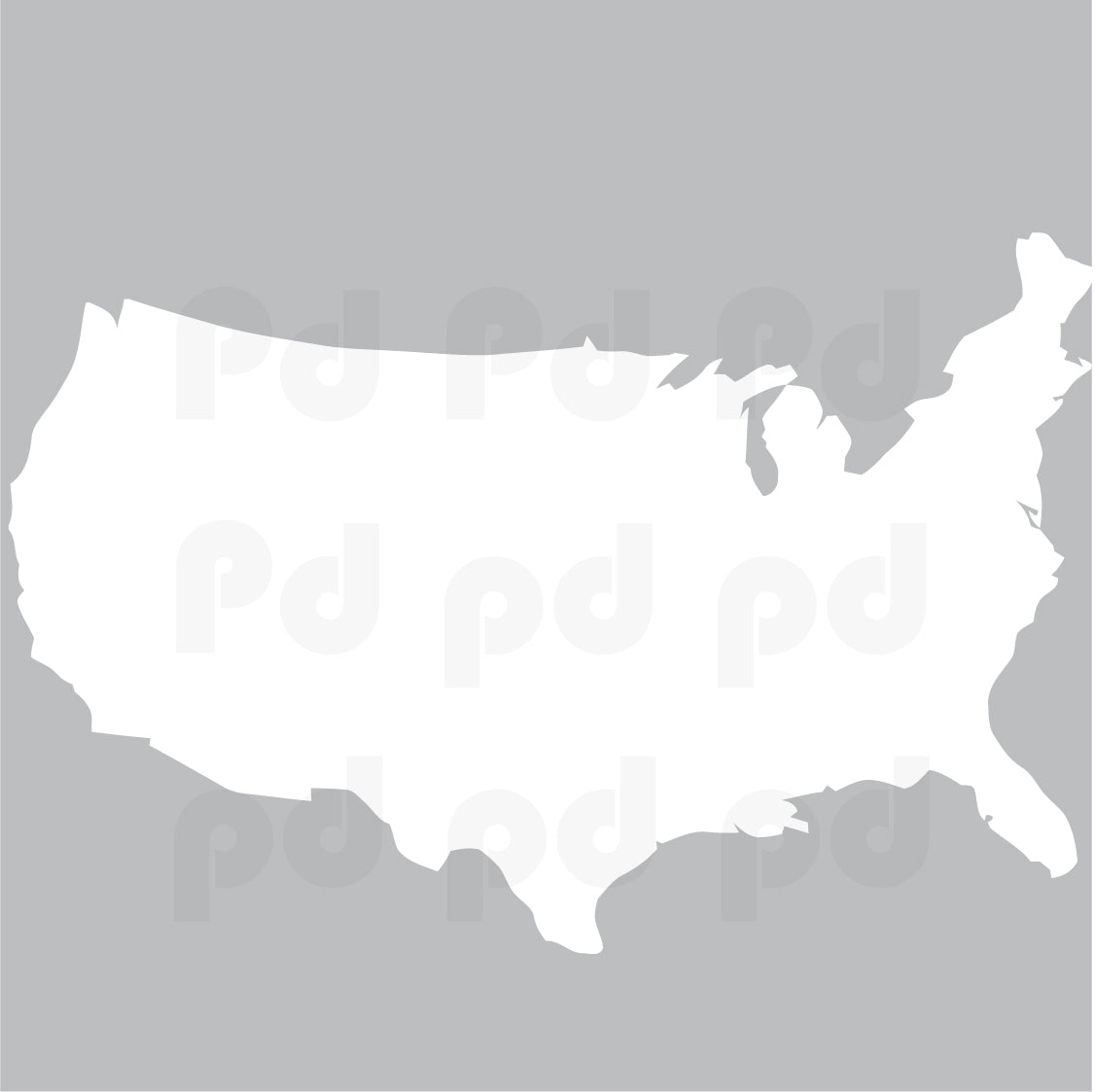 United States Map Decal