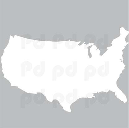 United States Map Decal