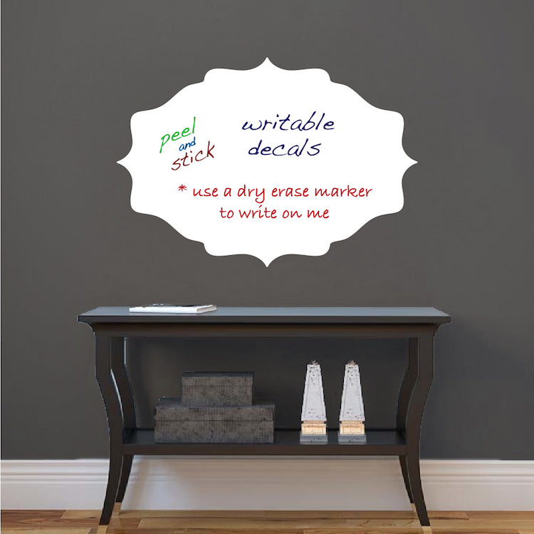 Dry Erase Plaque Decal