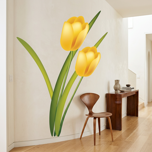 Large Tulip Flower Decal Set