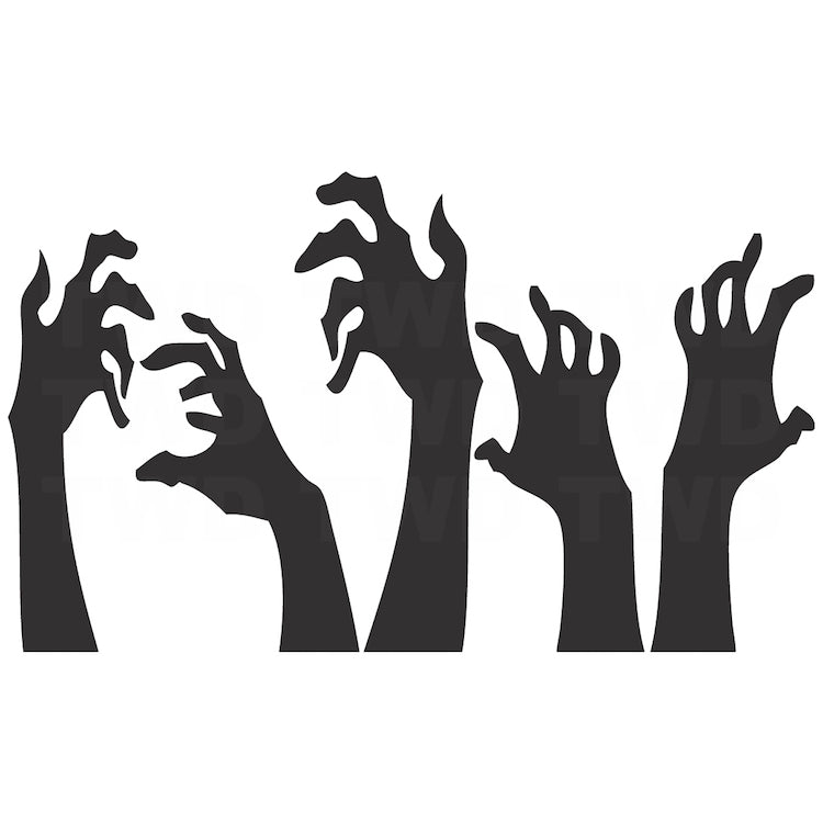 Zombie Hand Halloween Wall Decals - additional product image