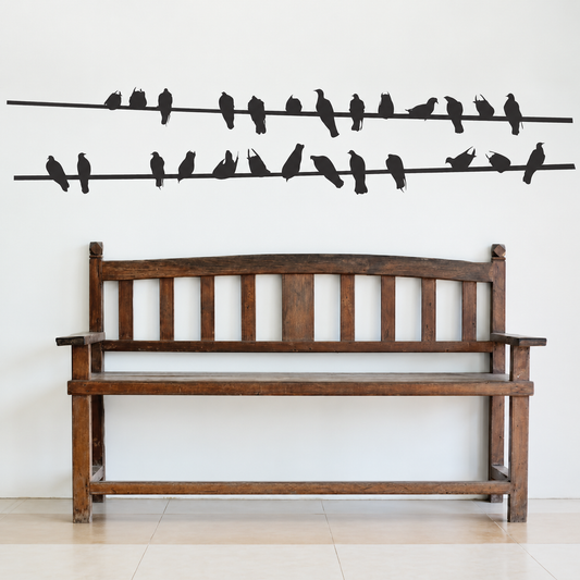 Birds on a Wire Wall Decal