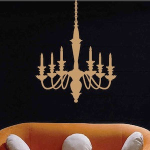 Antique Chandelier Wall Decal - view 3