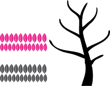 Leafy Tree Wall Decal - view 2