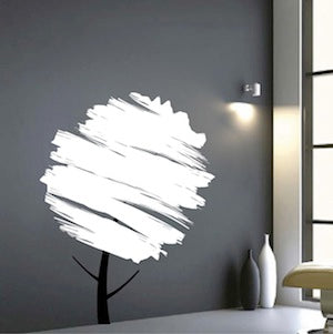 Brushstroke Tree Wall Decal - view 2