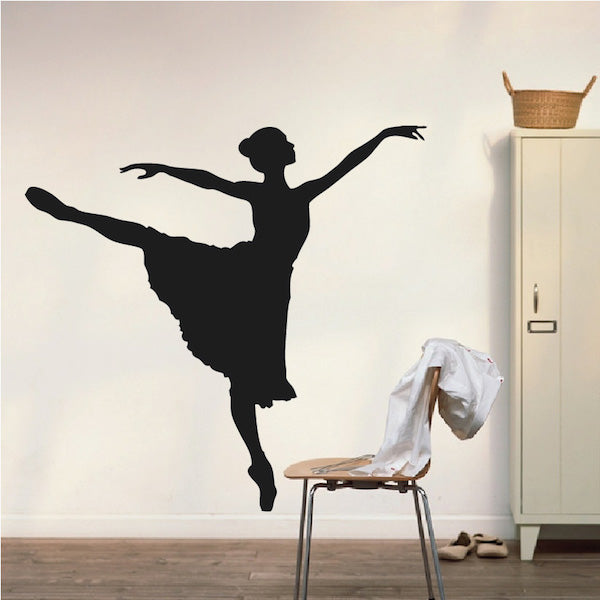 Ballerina Silhouette Wall Decal - view 1