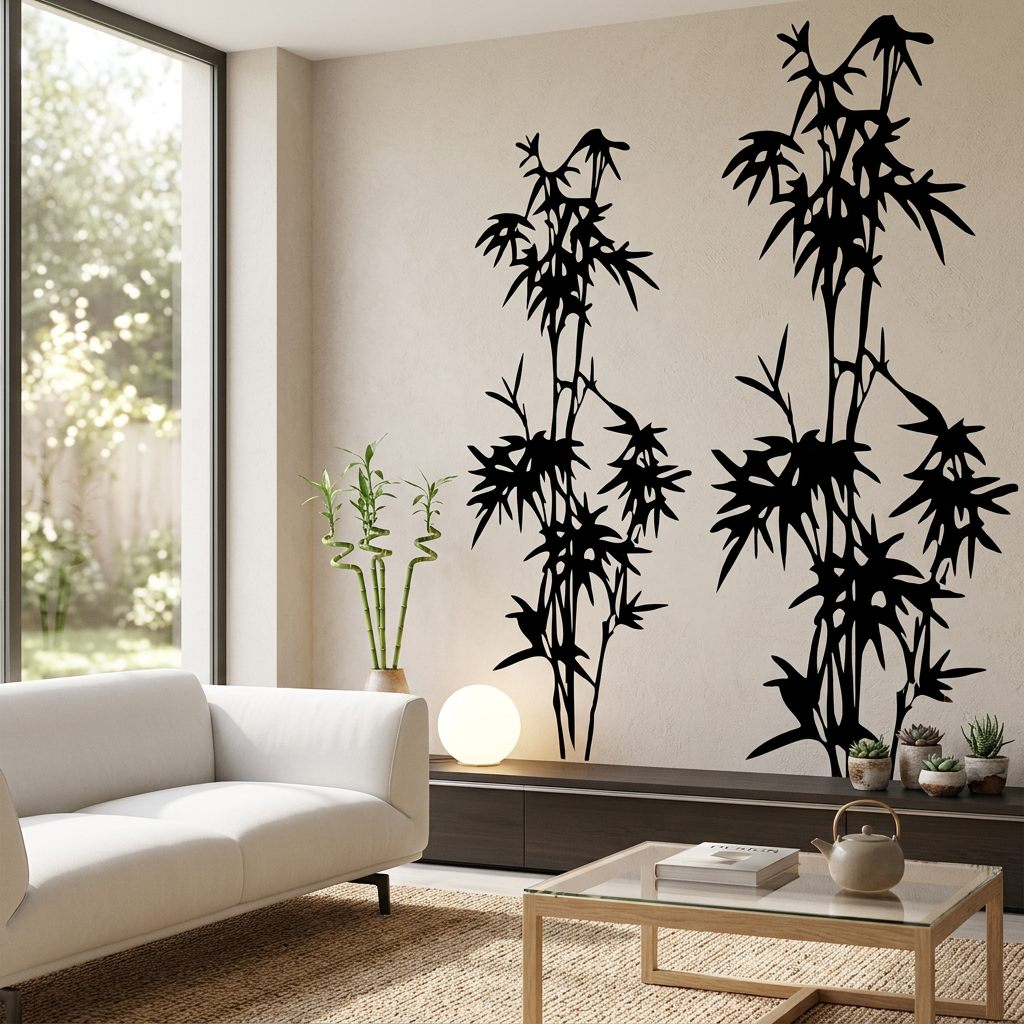 Bamboo Tree Wall Decal