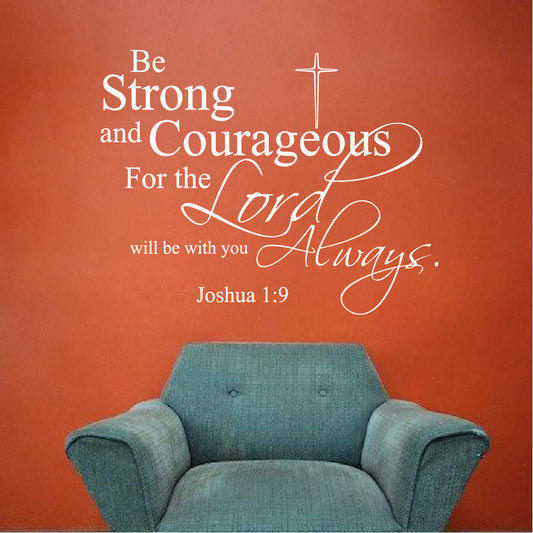 Inspirational Bible Verse Wall Decal – Christian Home Decor