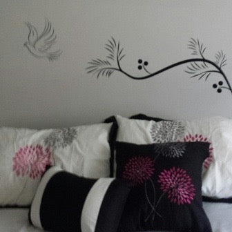 Dove and Branch Wall Decal - view 2