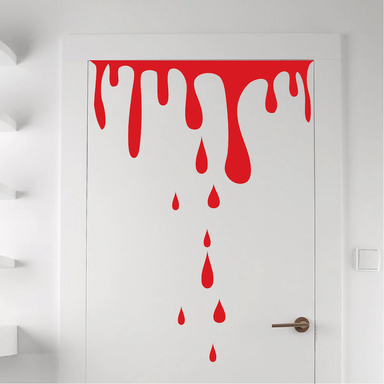 Dripping Blood Halloween Wall Decal - additional product image