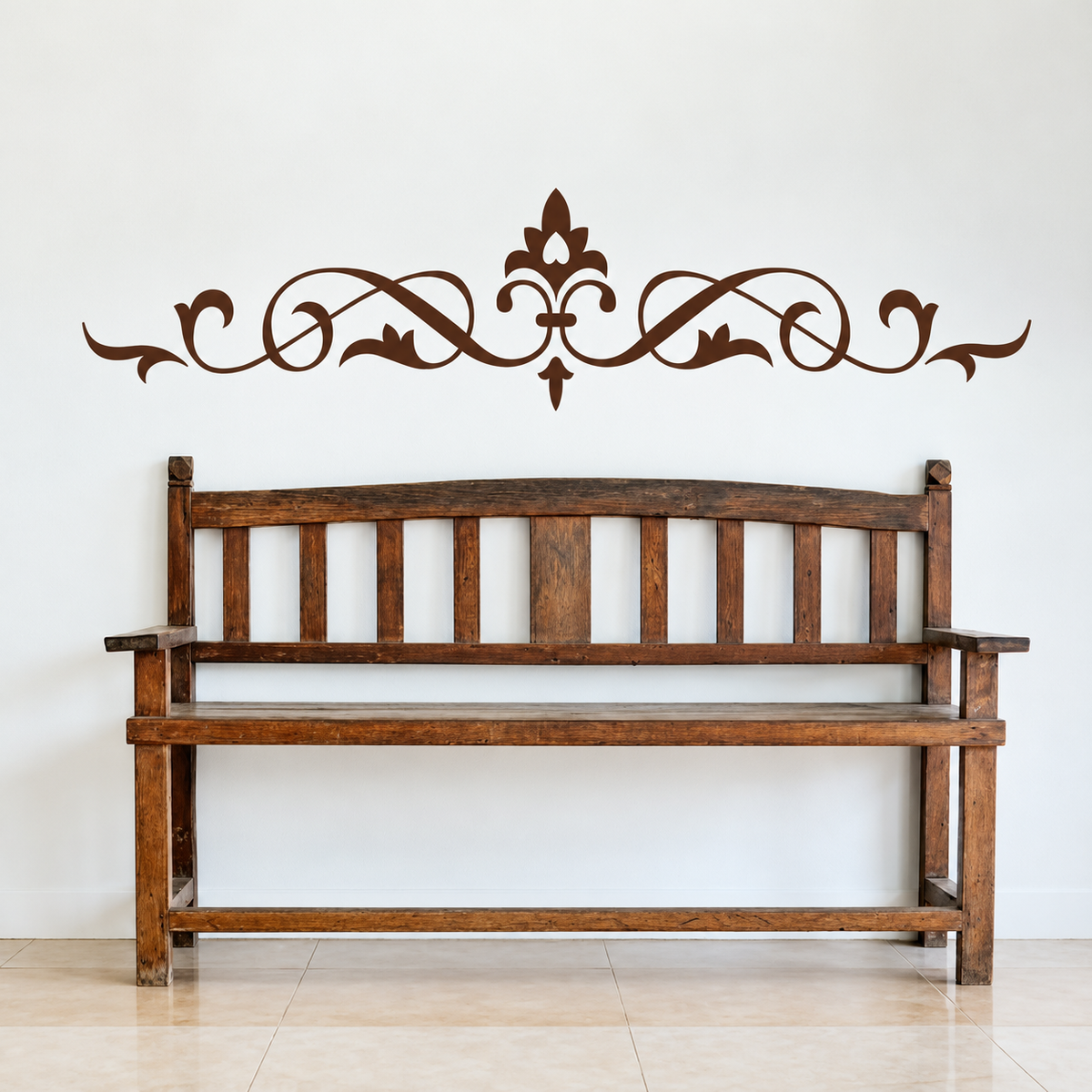 Decorative Wall Border Decal in enhanced original setting