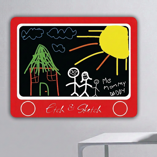 Retro Drawing Frame Chalkboard Decal