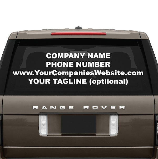 Custom Business Lettering Vinyl Decal - view 1