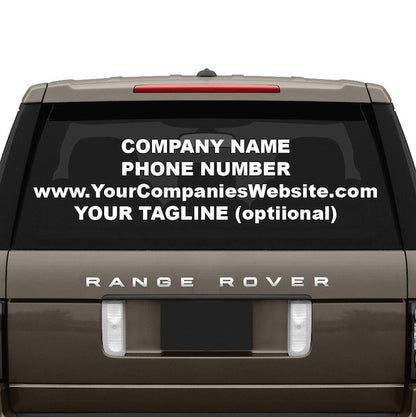 Custom Business Lettering Vinyl Decal - view 1