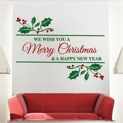 Decorative Merry Christmas Wall Quote