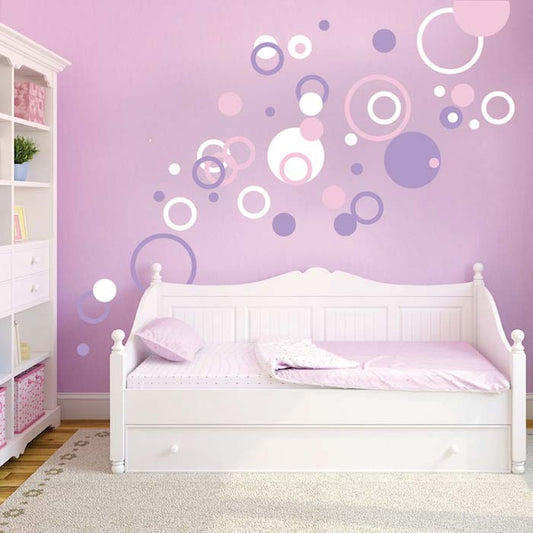 Rings and Dots Wall Decal Set - Design 2 - view 1