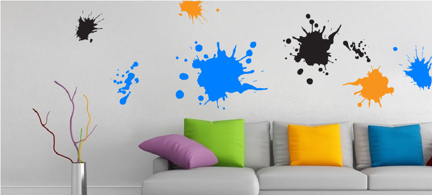 Paint Splash Wall Decal Set - Design 1 - view 3