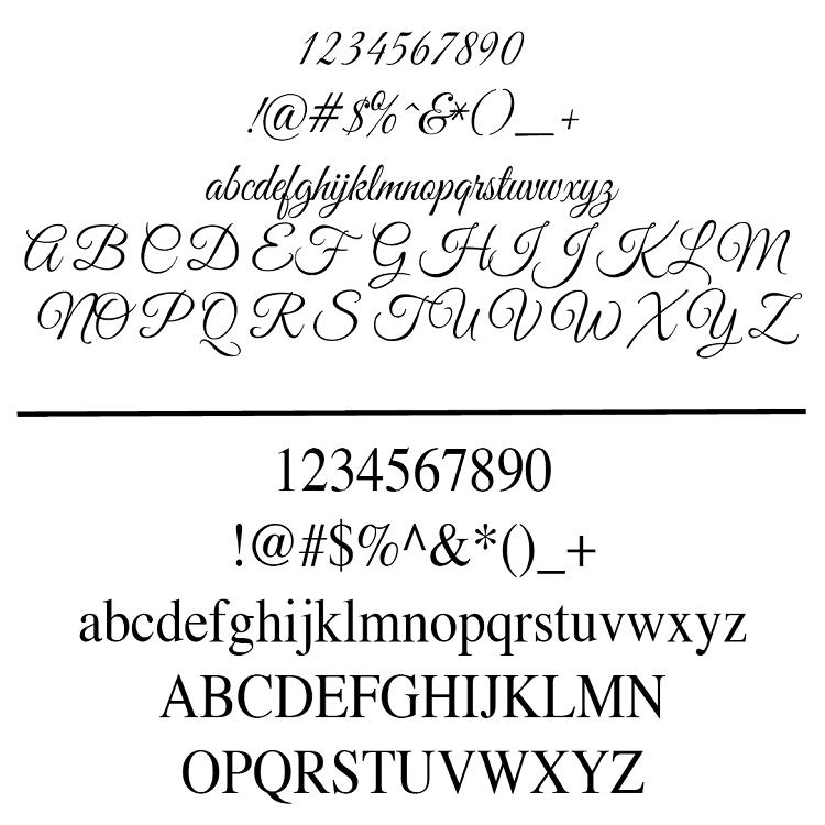 Custom Script and Print Lettering Decal - view 4