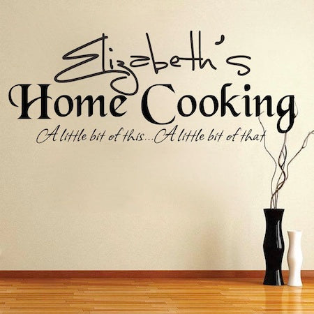 Personalized Kitchen Wall Quote Decal - view 1