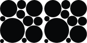 Polka Dot Wall Decal Set - Design 2 - view 4