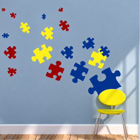 Puzzle Piece Wall Decal Set