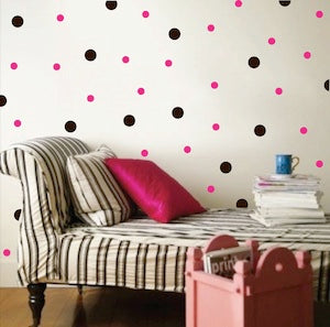 Mini Polka Dot Wall Decals - Set of 175 - Design 1 - view 2