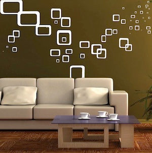 Rectangle and Square Wall Decal Set - view 2