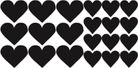 Heart Wall Decals - Set of 21 - view 4