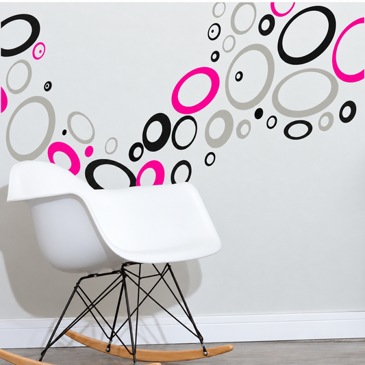 Hoop Wall Decals - Set of 45