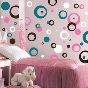 Thick Rings and Dots Wall Decal Set - Design 3 - view 3