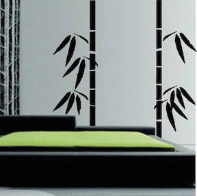 Bamboo Pair Wall Decal - view 4
