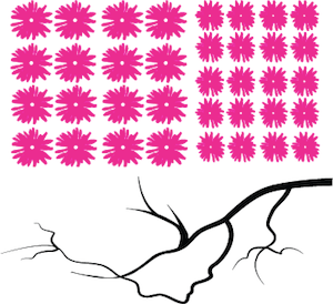 Branch and Blossoms Wall Decal - view 4