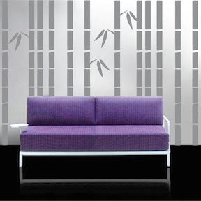 Tall Bamboo Wall Decal Set - view 1