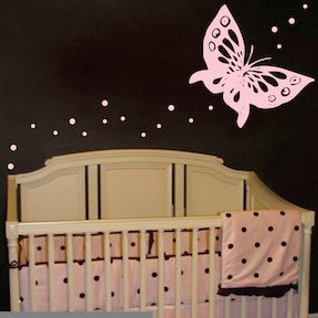 Butterfly and Dots Wall Decal Set - view 3