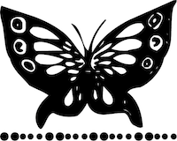 Butterfly and Dots Wall Decal Set - view 4