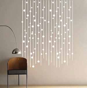 Modern Lines and Dots Wall Decal - view 3