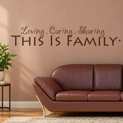 42o wall quote decal shown in a room