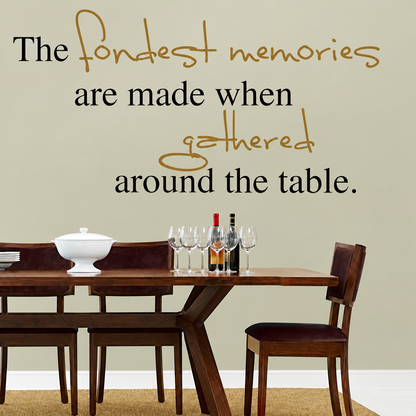 43f wall quote decal shown in a room