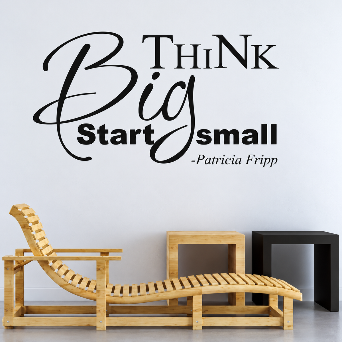 45i wall quote decal shown in a room