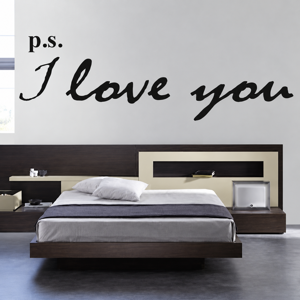 46a wall decal shown in a room
